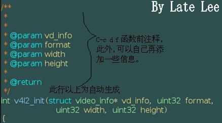 图2　函数前注释